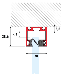 GH MP01-300 Magna Pars - Profilo Superiore Ad &quot;U&quot; L.300cm