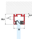 GH MP01-300 Magna Pars - Profilo Superiore Ad &quot;U&quot; L.300cm