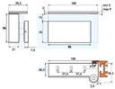 GH GH420K-SX Set Cerniere Pivot Libere In Battuta Ap. A Tirare Sinistra