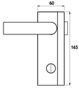 GH GLV01P Serratura Verticale Magnetica In Battuta *Pomolo