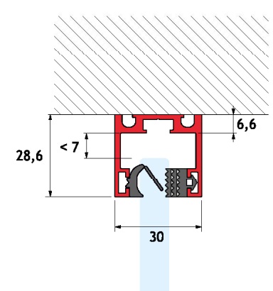 GH MP01-600 Magna Pars - Profilo Superiore Ad &quot;U&quot; L.600cm