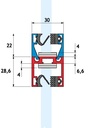 GH MP01-600 Magna Pars - Profilo Superiore Ad &quot;U&quot; L.600cm