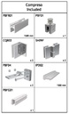 GH PLK01-SX Pbf-Plio - Kit Completo Muro/Muro Sinistro - L.1500