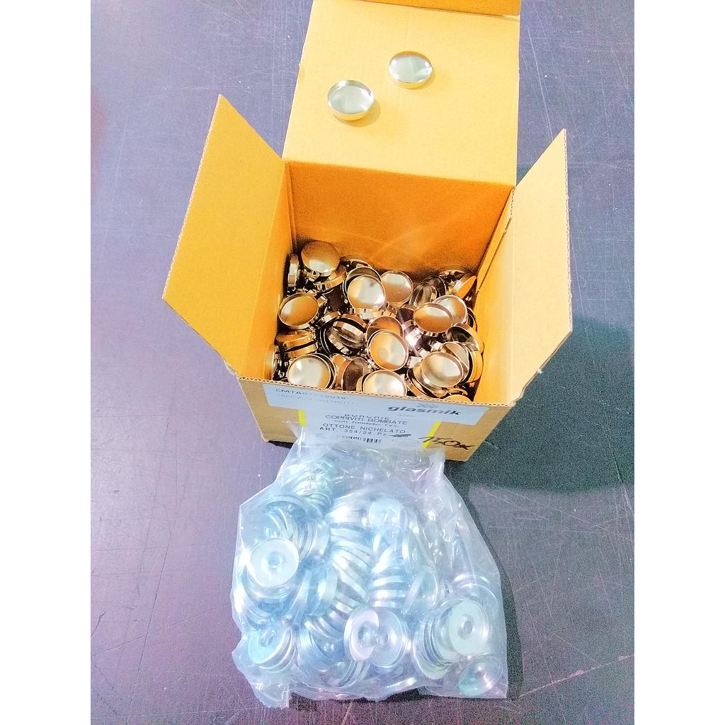 Cap 24mm, nickel