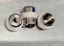 Single-sided shelf supports for wood, nickel, white rubber