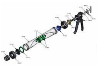 Manual gun for 600ml foil packs