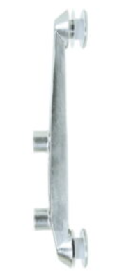 Sirio-A glass railing bracket, stainless steel