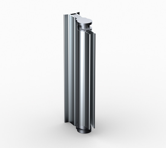 Aqua Light tubular lift hinge glass/wall 90°, for 8mm glass, H2200mm