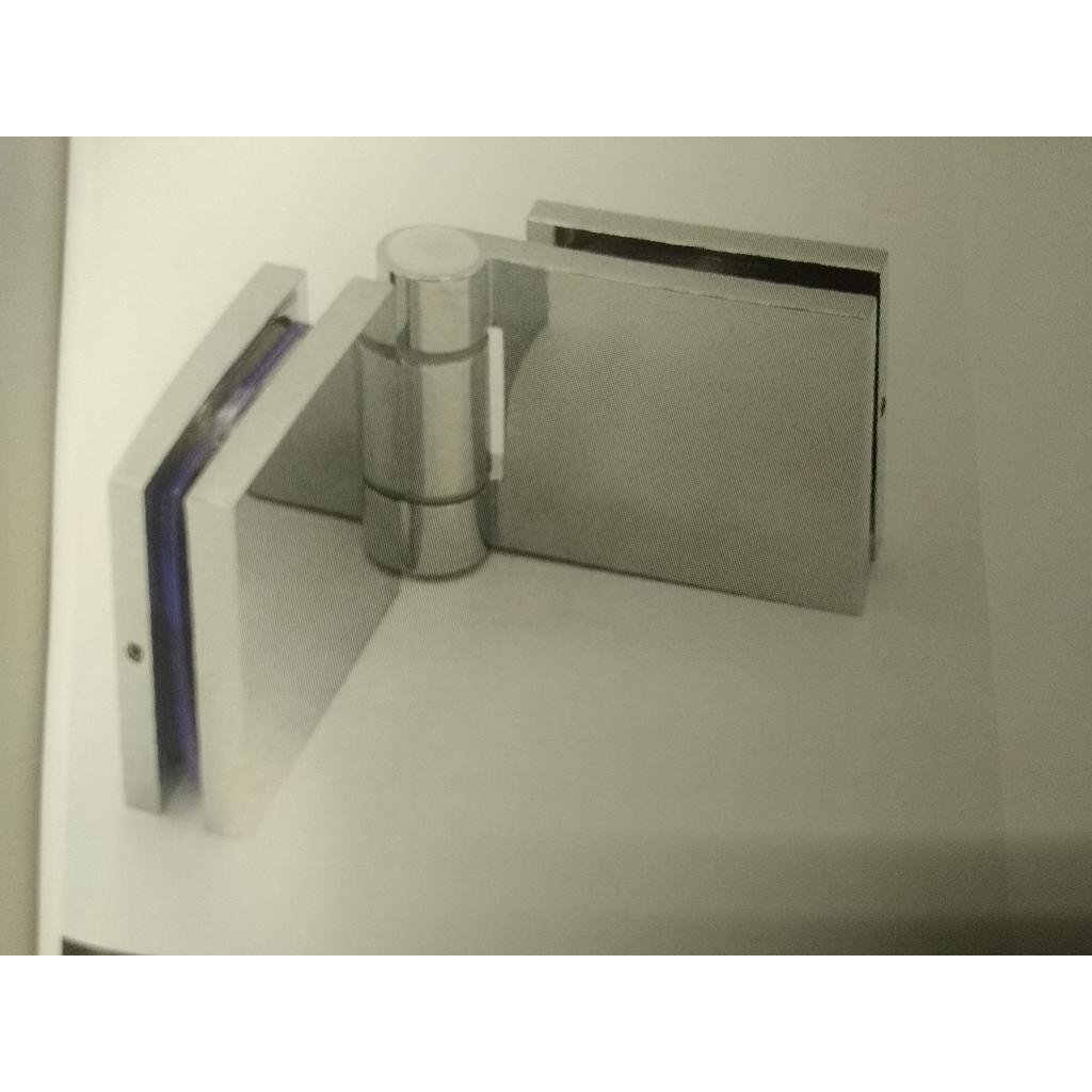 Pair of free hinges 50x50mm, no detent, for 6-8-10mm glass, glass/glass