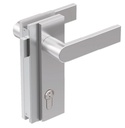 GH GLV01C vertical magnetic lock for rebated doors, cylinder version