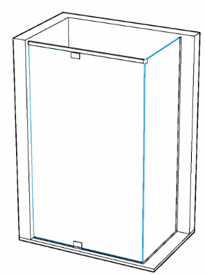GH GRK02 PBF-Gyro complete kit wall/glass, L1500mm