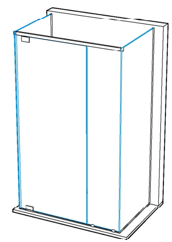 GH GRKW03 PBF-Gyro komplet staklo/staklo, L2000mm