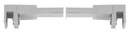 GH QB08 pravokotna stabilizacijska prečka, steklo/steklo 90°, 10x20, L1200mm