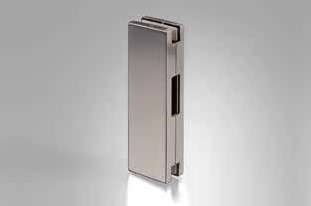 Strike box for GFS03002620 lock, 10-12mm glass, matt black