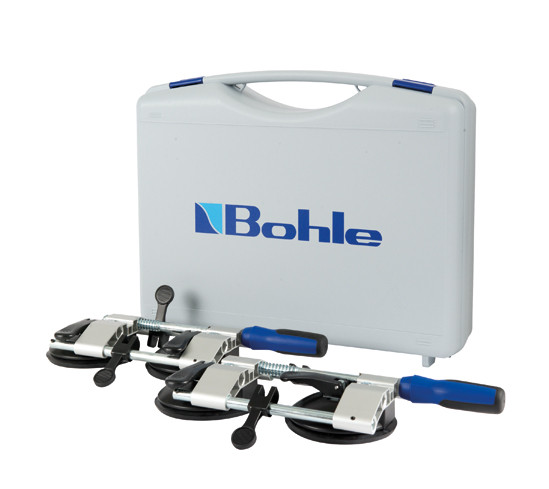 Veribor® Par Naprav V Kovčku - Naprava Z Vakumi Za Spajanje In Pravilno Nastavljanje "2 Komada Svora Za Spajanje Plošč V Kovčku"