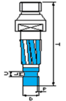 Trapezna freza Combo Ø14mm, 1/2"GAS
