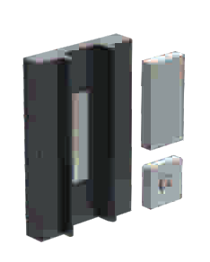 GH GLVS04 magnetni prijemnik za ključavnice GLV01 na MP05L, satinirani inox