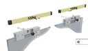 GH CHES02-100 Cheo Evo kit for 1 sliding leaf, two-way soft-close, max 100kg
