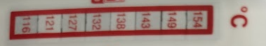 Termične Nalepke "Listič 10kos" +116 ... +154 °C